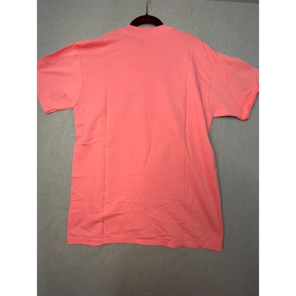 Anvil Women's Pre-Shrunk BFLT Tee GR8 Ragz NSE Large Dolly Wood Pink Shirt VTG - Picture 7 of 7